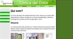 Desktop Screenshot of clinicadolorgermanstrias.com