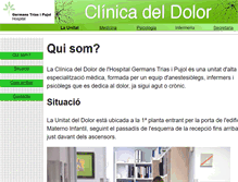Tablet Screenshot of clinicadolorgermanstrias.com